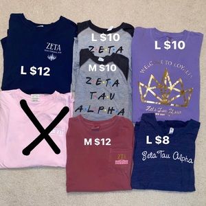 Zeta Tau Alpha ZTA T-Shirts